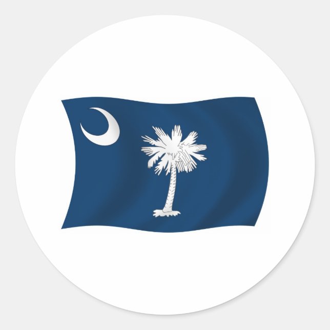 South Carolina Flag Sticker (Front)