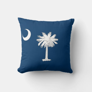 South Carolina Flag Throw Pillow