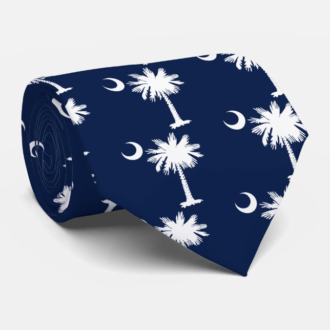 South Carolina Flag Tie (Rolled)