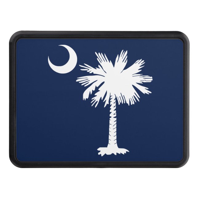 South Carolina Flag Trailer Hitch Cover (Front)