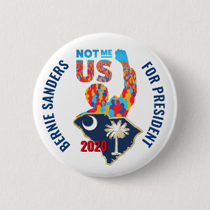 SOUTH CAROLINA FOR BERNIE 2 INCH ROUND BUTTON