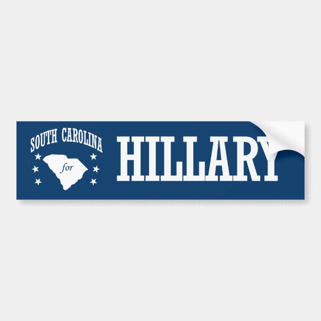 SOUTH CAROLINA FOR HILLARY BUMPER STICKER (Front)