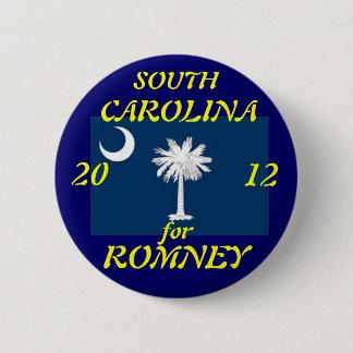 South Carolina for Romney 2012 2 Inch Round Button