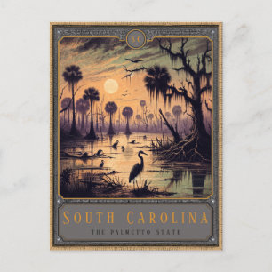 South Carolina   Gothic Art Postcard