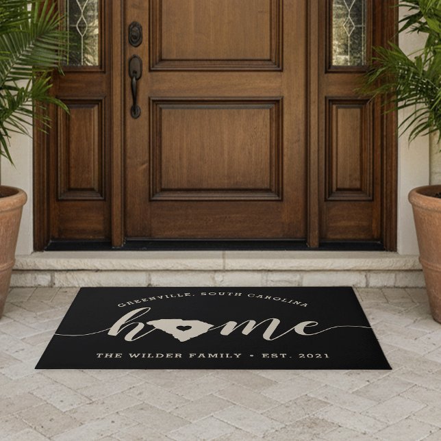 South Carolina Home State Personalized Doormat (Creator Uploaded)