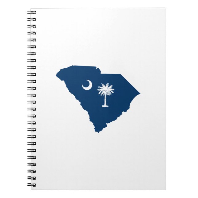 South Carolina in Blue and White Notebook (Front)