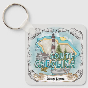 South Carolina Lighthouse  Keychain