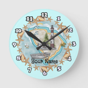 South Carolina  Lighthouse  Round Clock