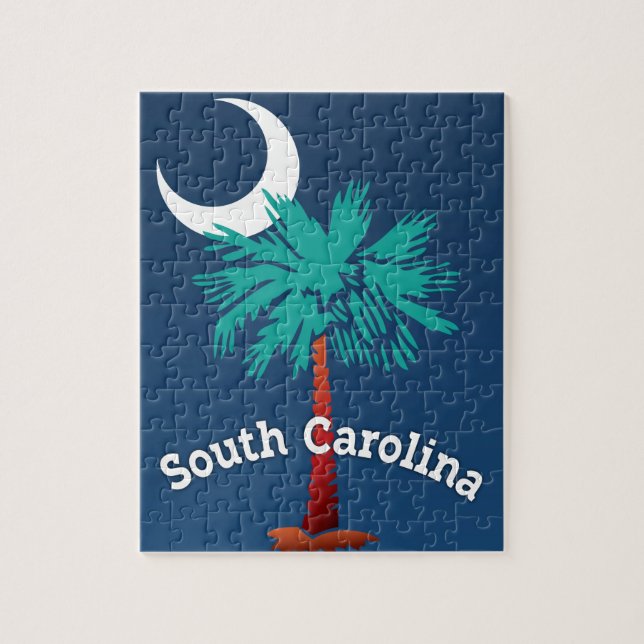 South Carolina Palmetto Jigsaw Puzzle (Vertical)