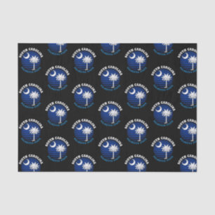 SOUTH CAROLINA PALMETTO STATE FLAG TISSUE PAPER