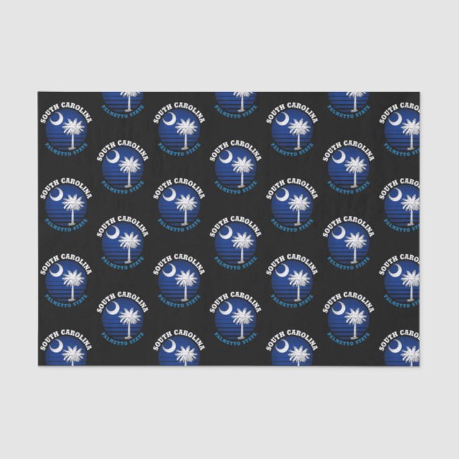 SOUTH CAROLINA PALMETTO STATE FLAG TISSUE PAPER (Front)