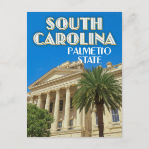 South Carolina Palmetto State Postcard