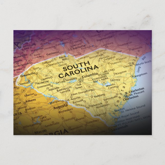 South Carolina Postcard (Front)
