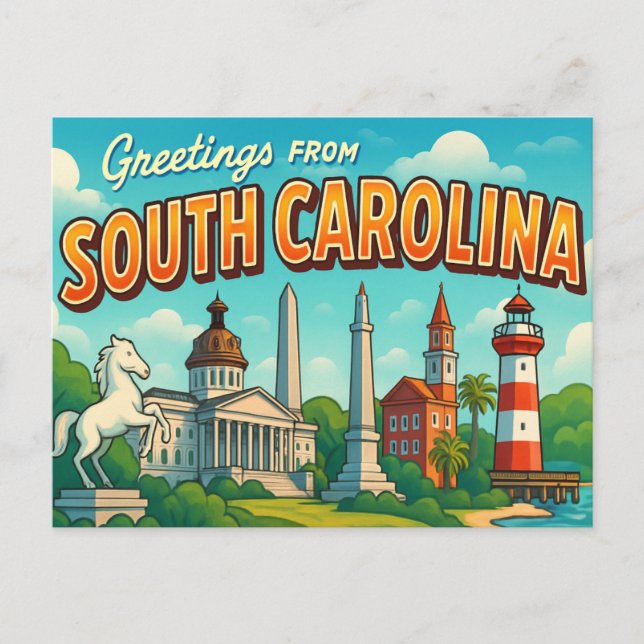 SOUTH CAROLINA Postcard (Front)