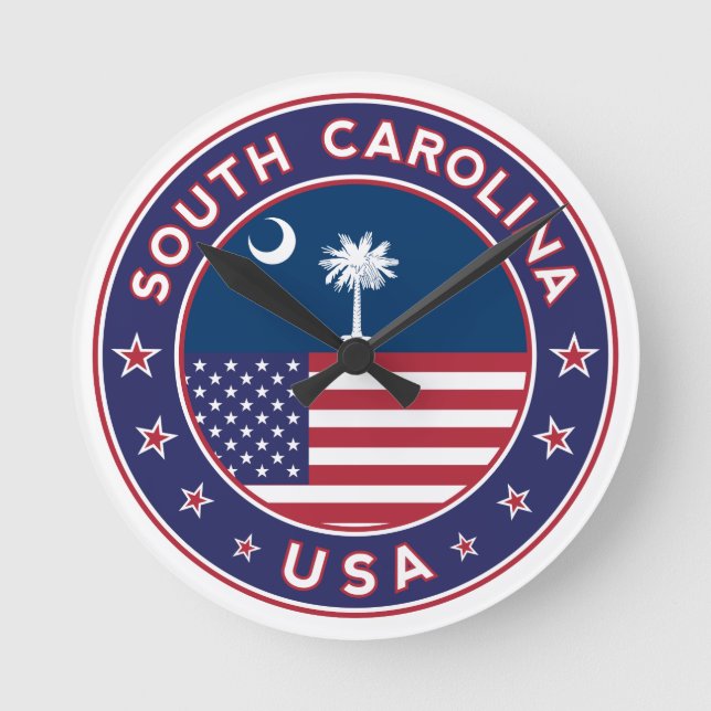 South Carolina Round Clock (Front)