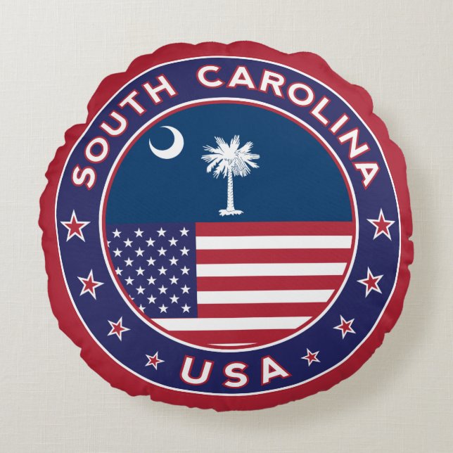 South Carolina Round Pillow (Front)