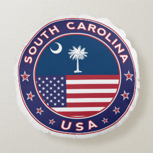 South Carolina Round Pillow