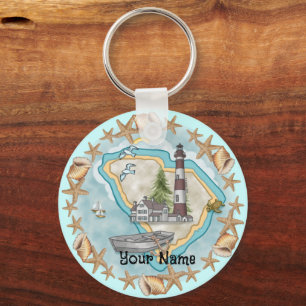 South Carolina Shells Lighthouse  keychain