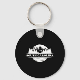 South Carolina Souvenir Hiking Mountains Forest Ca Keychain