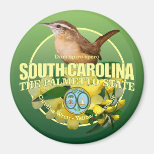 South Carolina State Bird & Flower Magnet