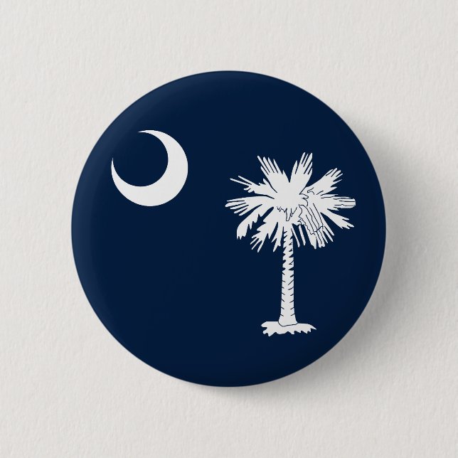 South Carolina State flag 2 Inch Round Button (Front)