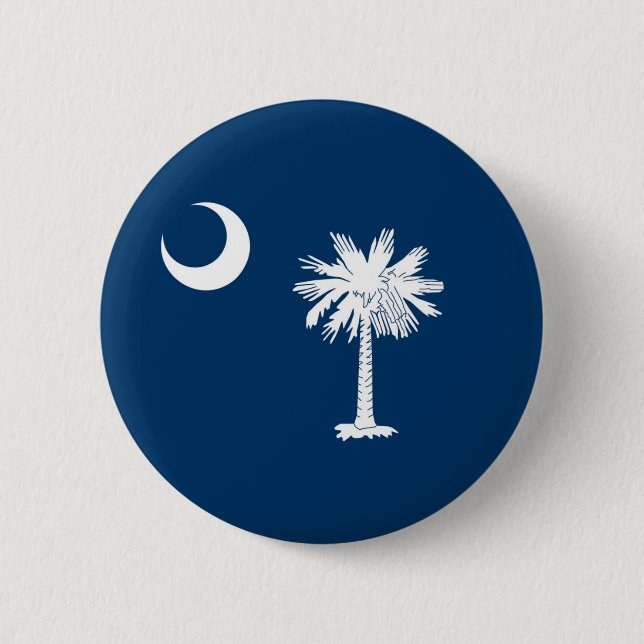 South Carolina State Flag 2 Inch Round Button (Front)