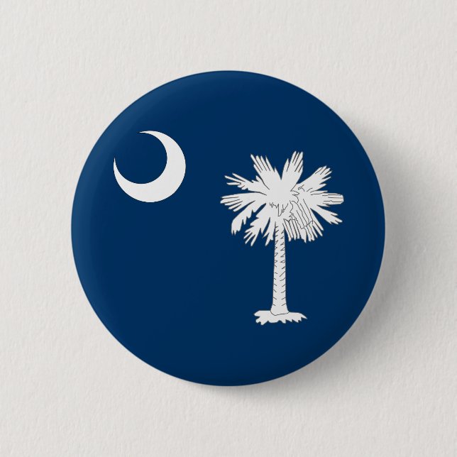 South Carolina State Flag 2 Inch Round Button (Front)