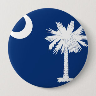 South Carolina State Flag 4 Inch Round Button