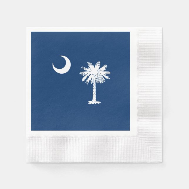 South Carolina State Flag Decor Napkin (Front)