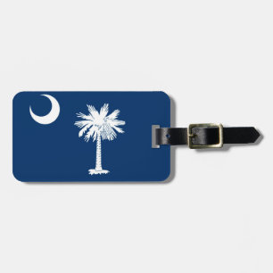 South Carolina State Flag Design Decor Luggage Tag