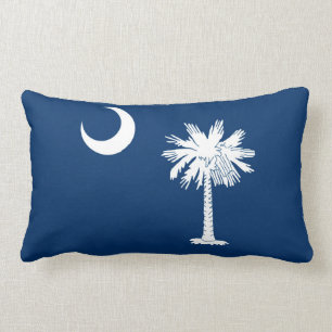 South Carolina State Flag Design Decor Lumbar Pillow