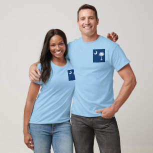 South Carolina State Flag Design Decor T-Shirt