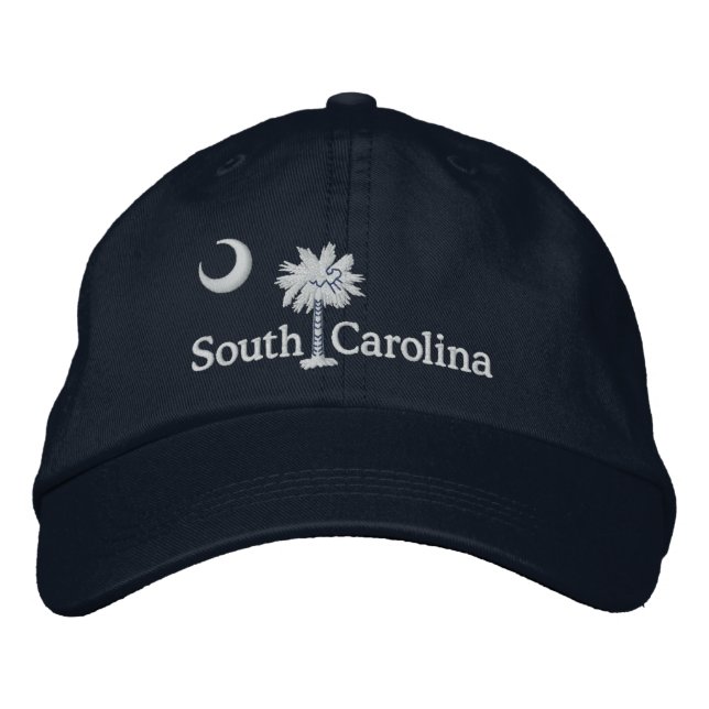South Carolina State Flag Design Embroidered Hat (Front)