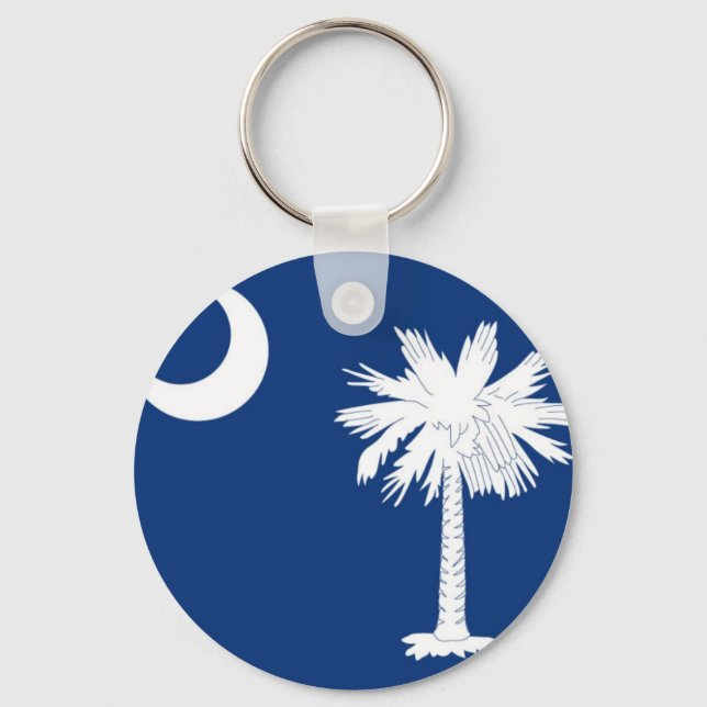 South Carolina State Flag Keychain (Front)