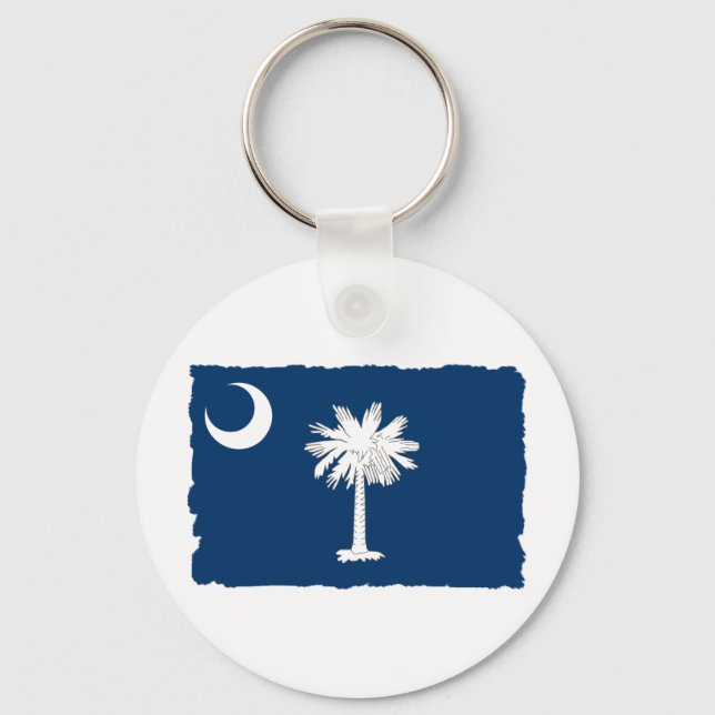 South Carolina State Flag Keychain (Front)