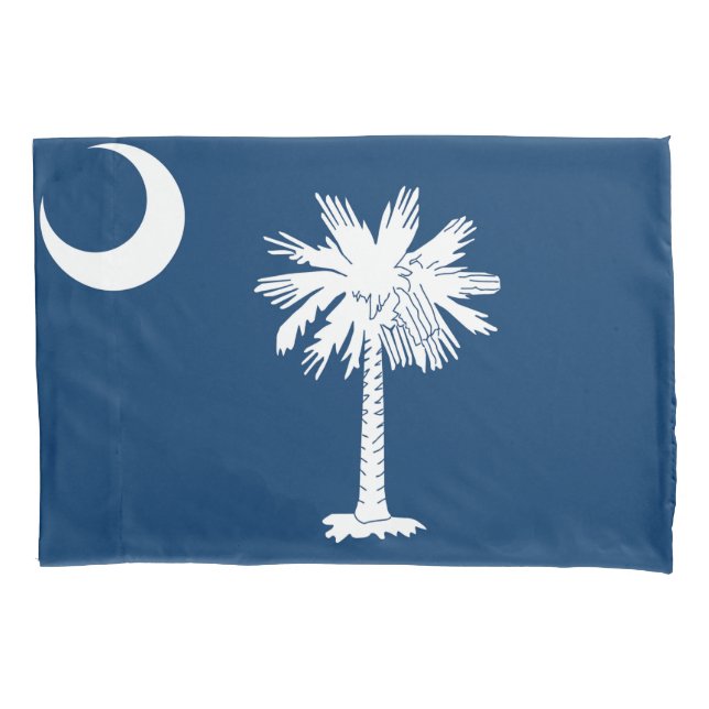 South Carolina State Flag Print Patriotc Pillowcase (Front)