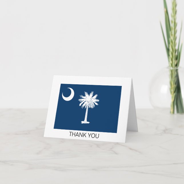 South Carolina State Flag Thank You Card (Front)