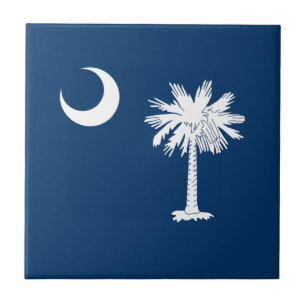 South Carolina State Flag Tile