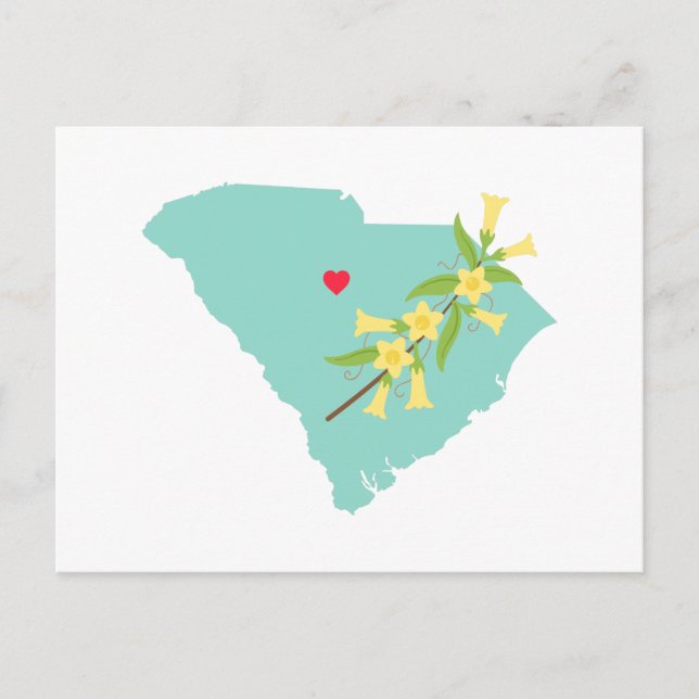 South Carolina State Postcard (Front)