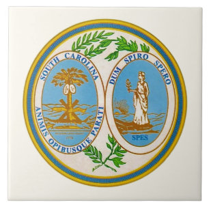 South Carolina State Seal  Tile