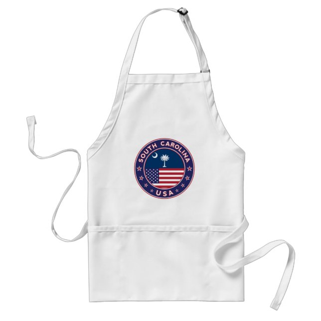South Carolina sticker, phone case, tote bag Standard Apron (Front)