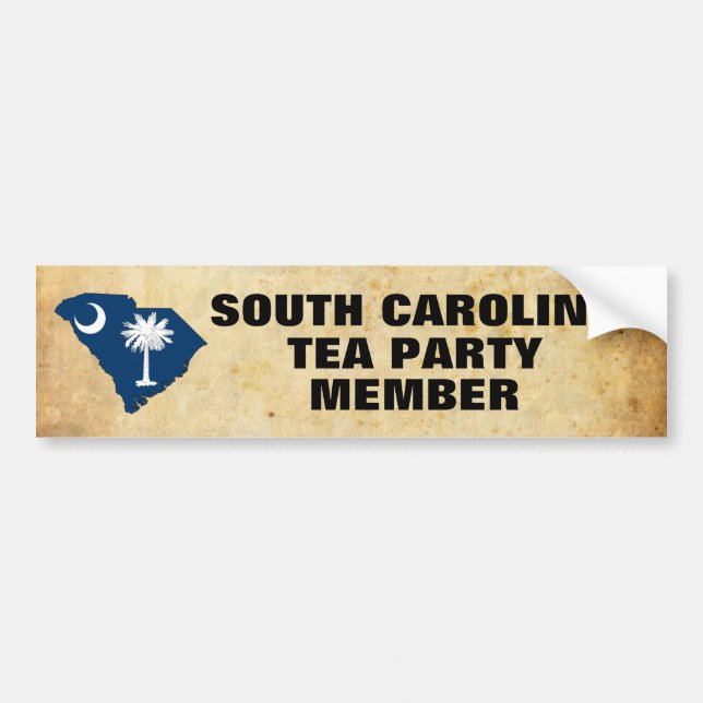 SOUTH CAROLINA TEA PARTY BUMPER STICKER (Front)