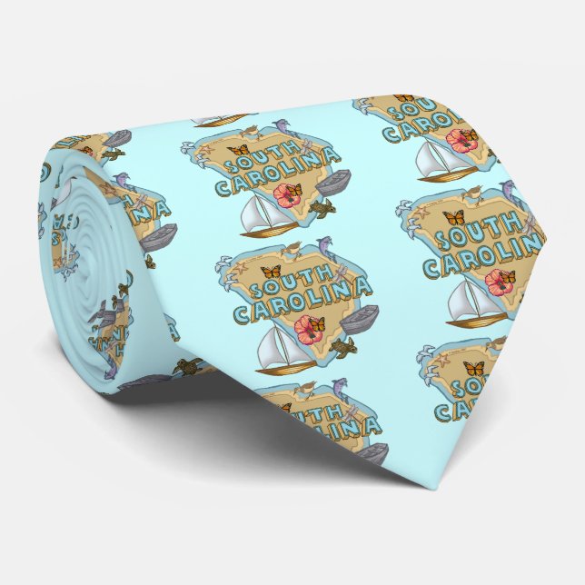 South Carolina Tie (Rolled)