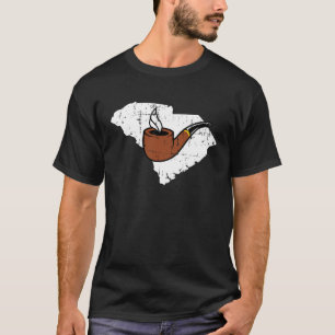 South Carolina Tobacco Pipe Smoking Hobby Briar Pi T-Shirt
