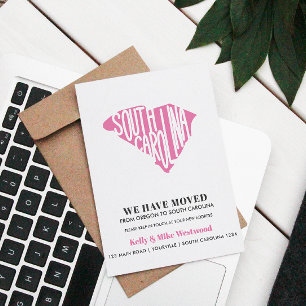 SOUTH CAROLINA We've moved New address New Home Postcard