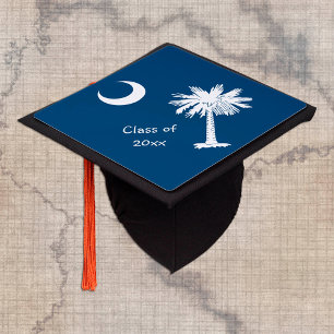 South Caroline & Flag - Students /University Graduation Cap Topper