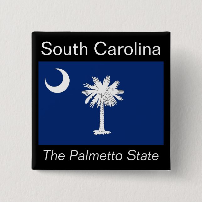 South Carolinian Flag Button (Front)