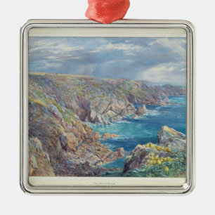 South Coast of Guernsey from the Cribiere, 1862 (w Metal Ornament
