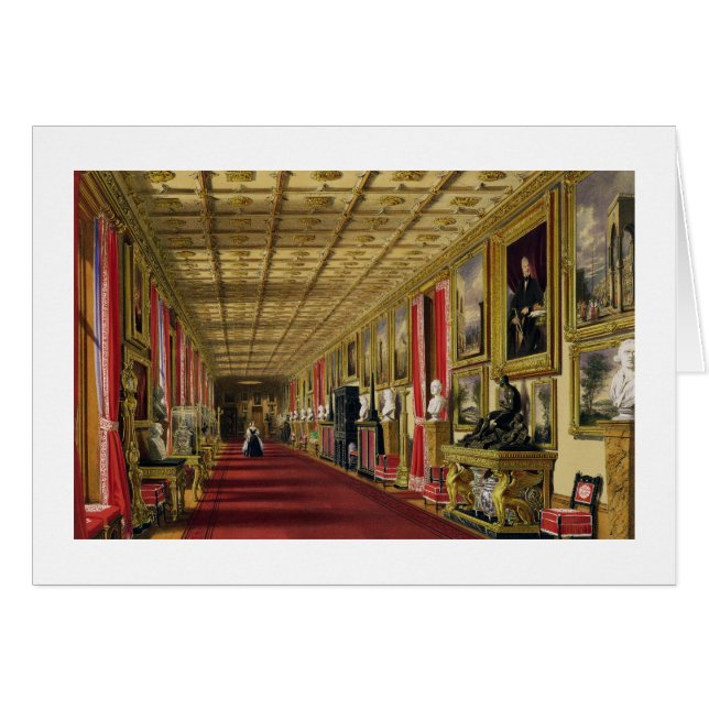 South Corridor, Windsor Castle, 1838 (chromolitho) (Front Horizontal)