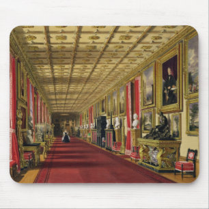 South Corridor, Windsor Castle, 1838 (chromolitho) Mouse Pad